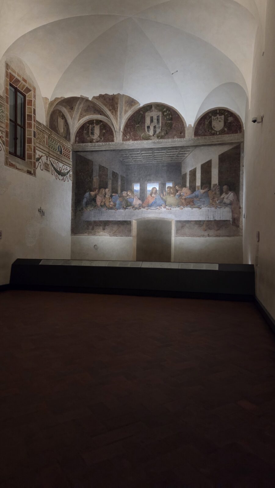 The viewing room of the Last Supper