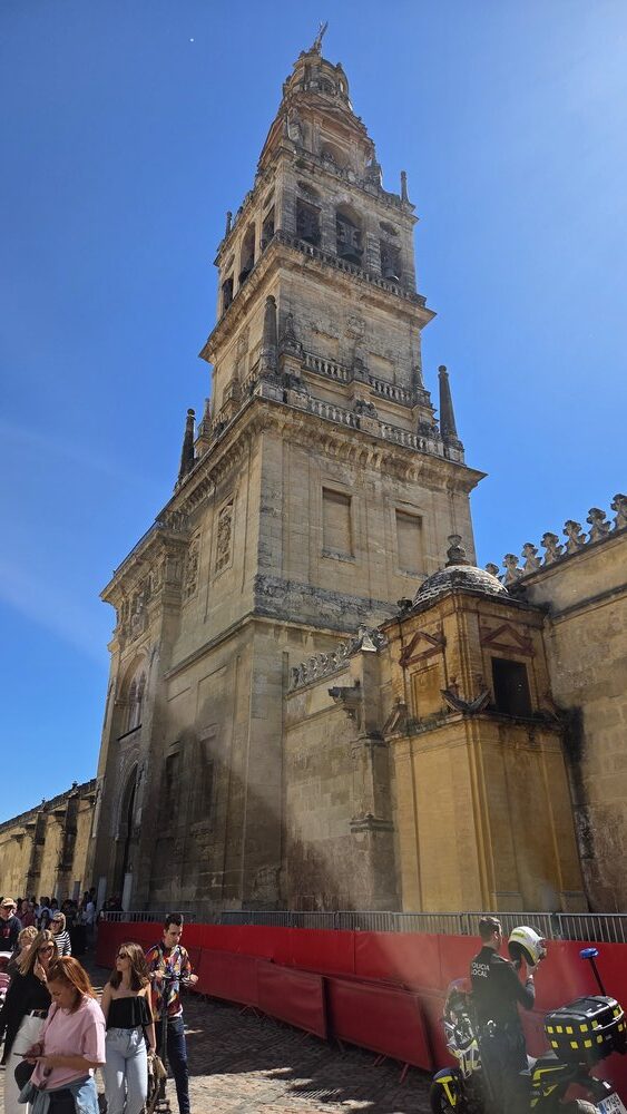 A bell tower against the Córdoba sky