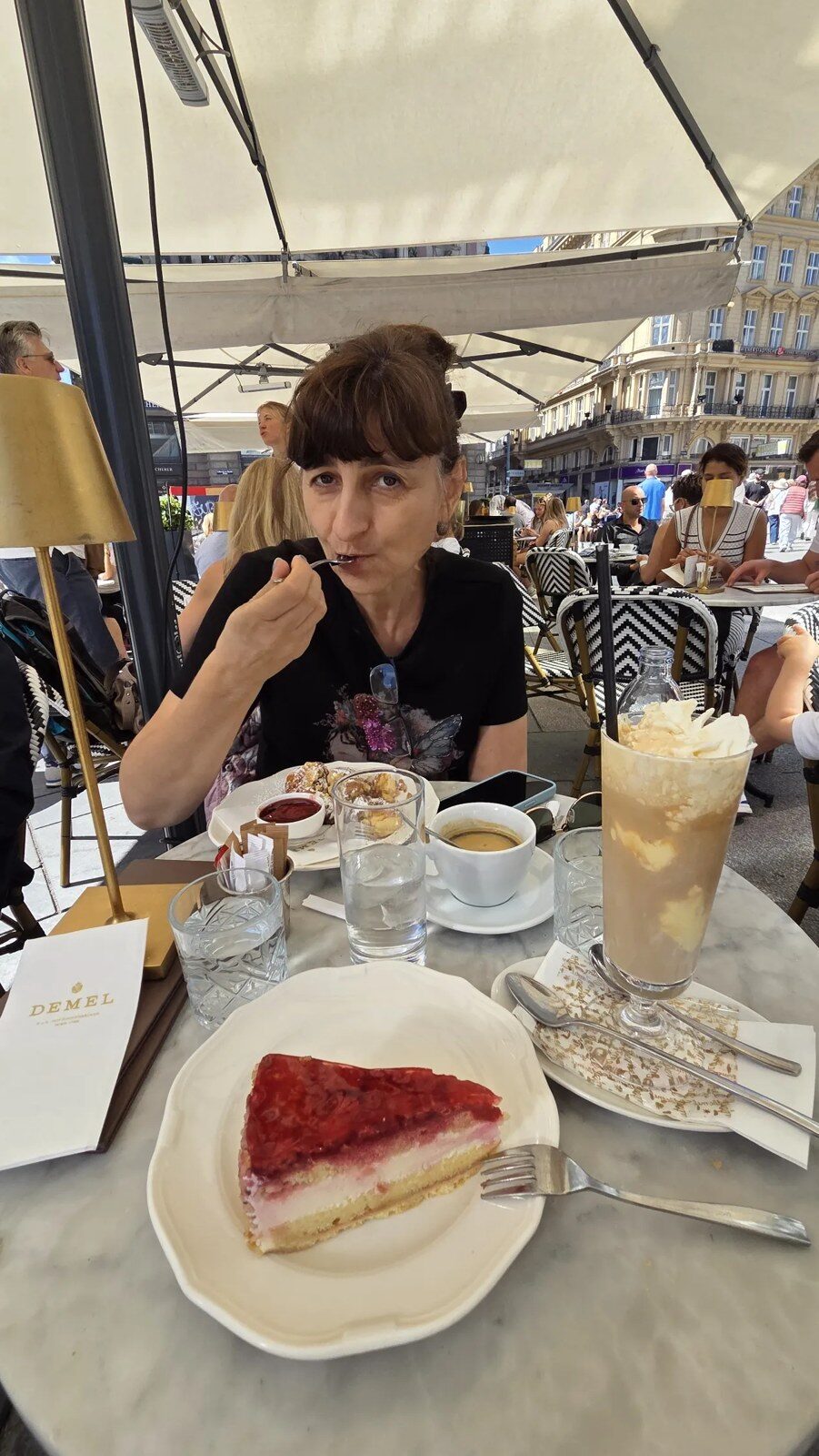 Cake and coffee at Demel
