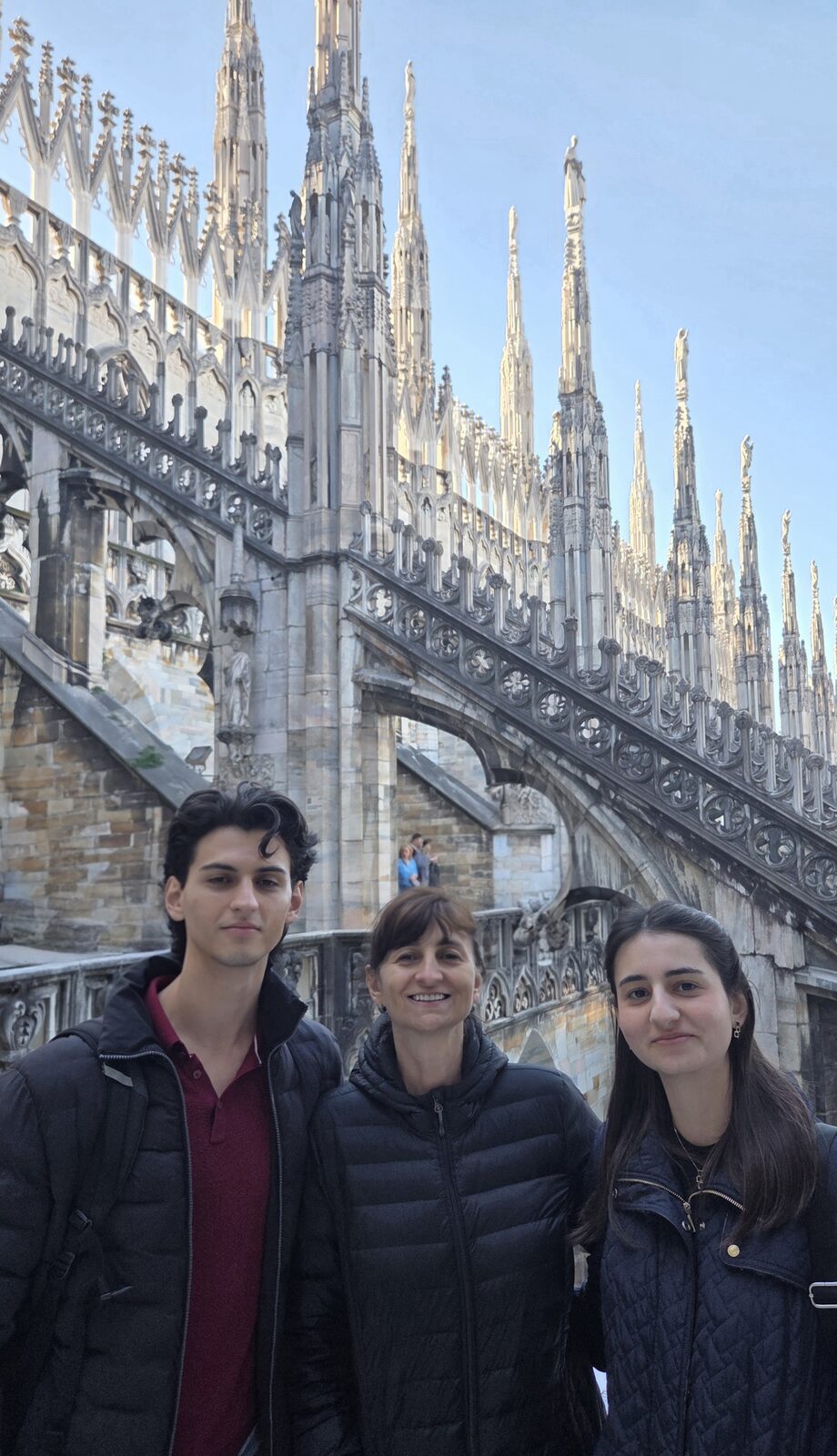 On the rooftop of the Duomo