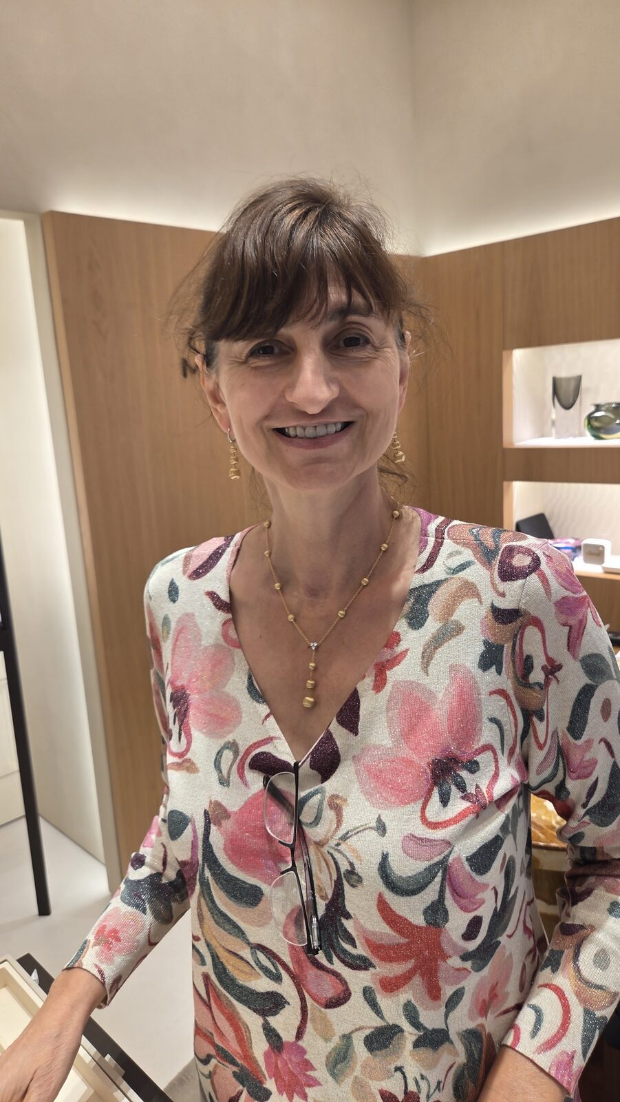 Albena at the Marco Bicego jewelry boutique