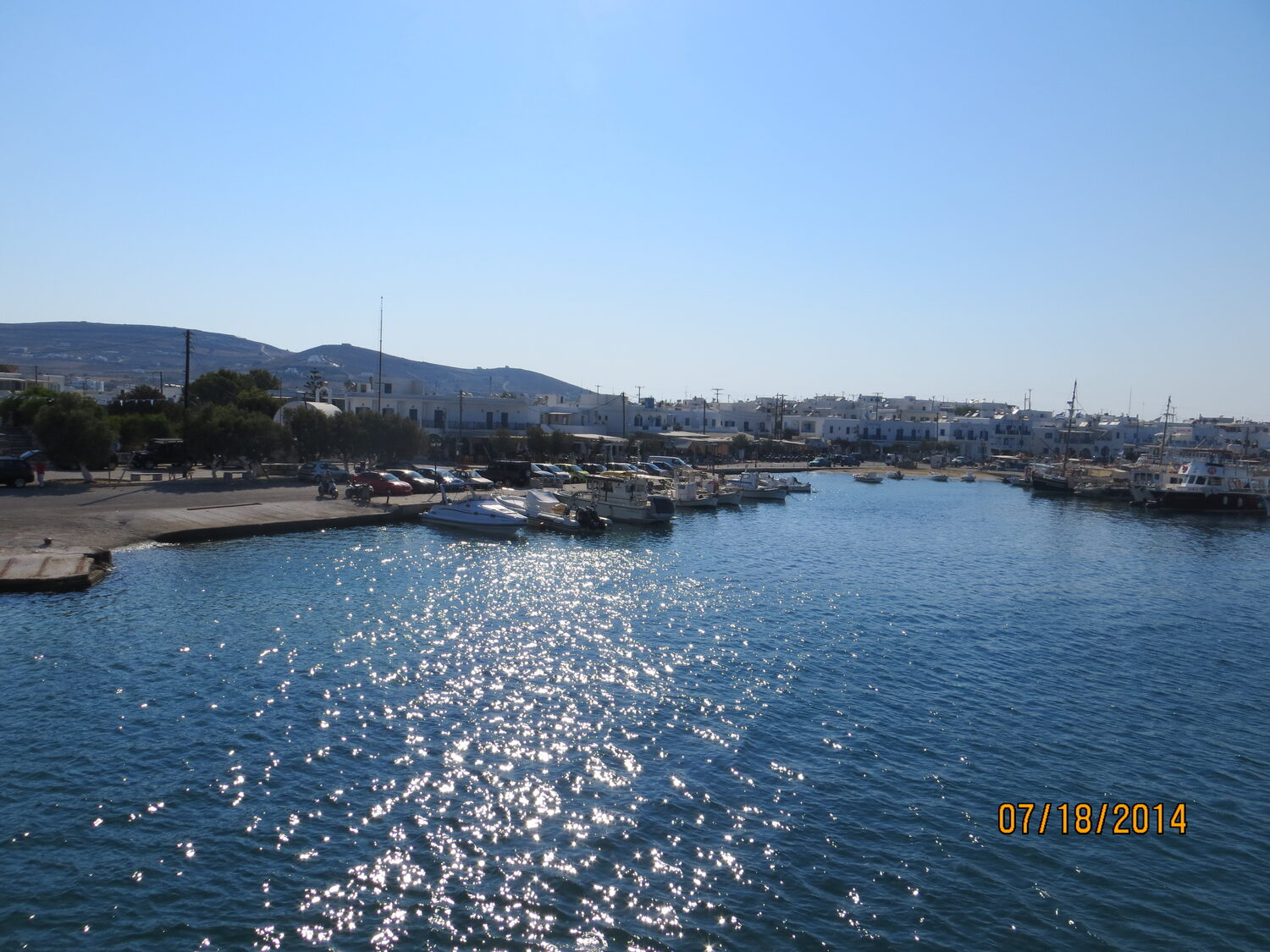 The harbour at Antiparos