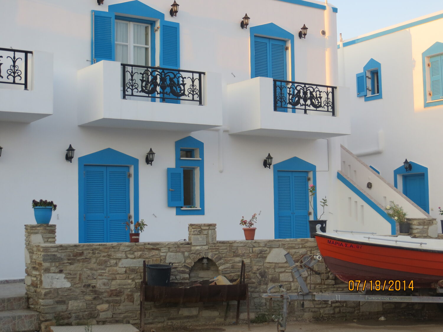 Our hotel on Antiparos