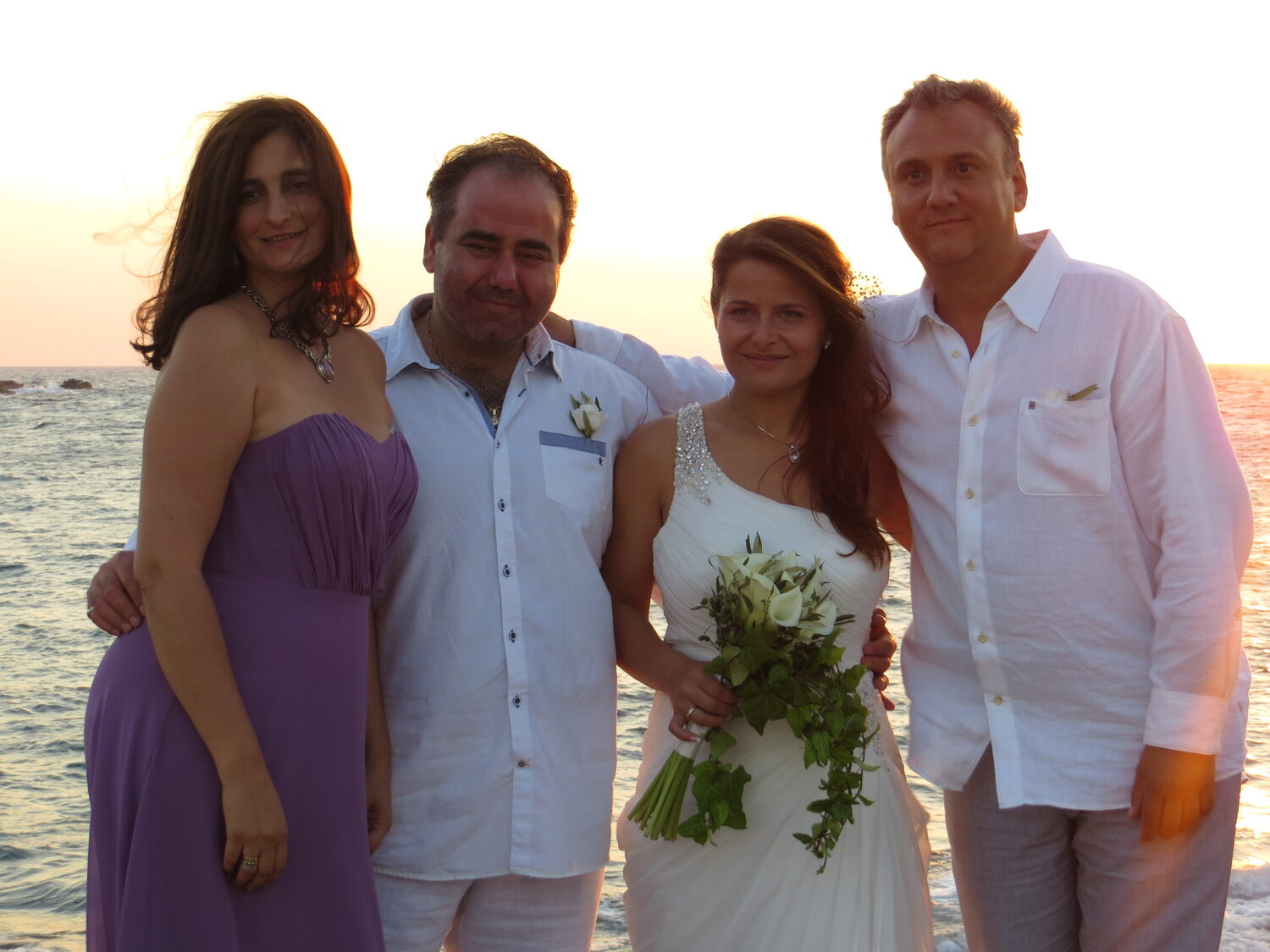 The four of us at sunset