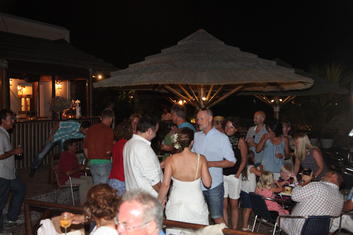 The party at the restaurant