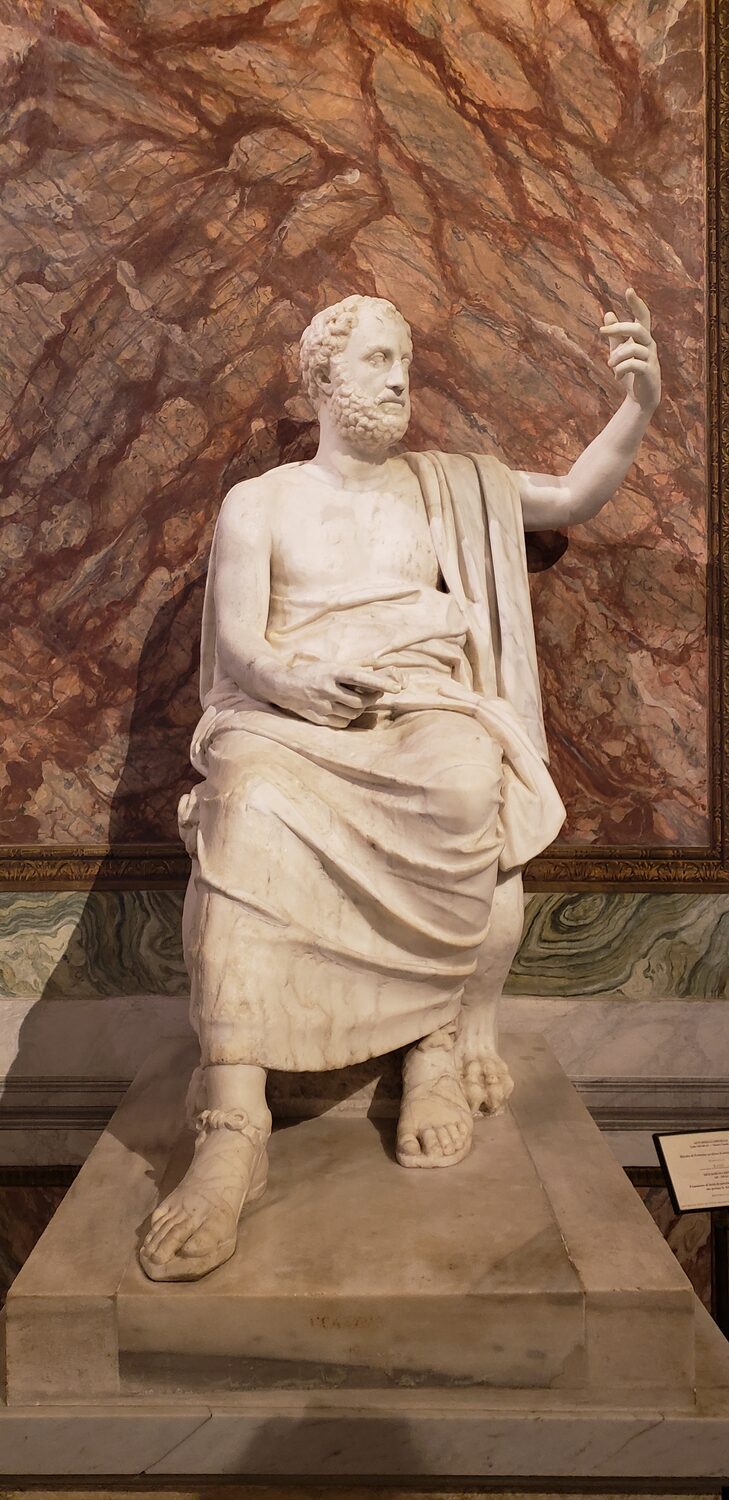A sculpture in the Galleria Borghese