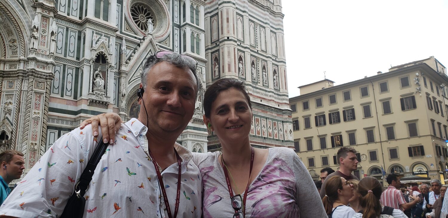 Plamen and Albena in Florence
