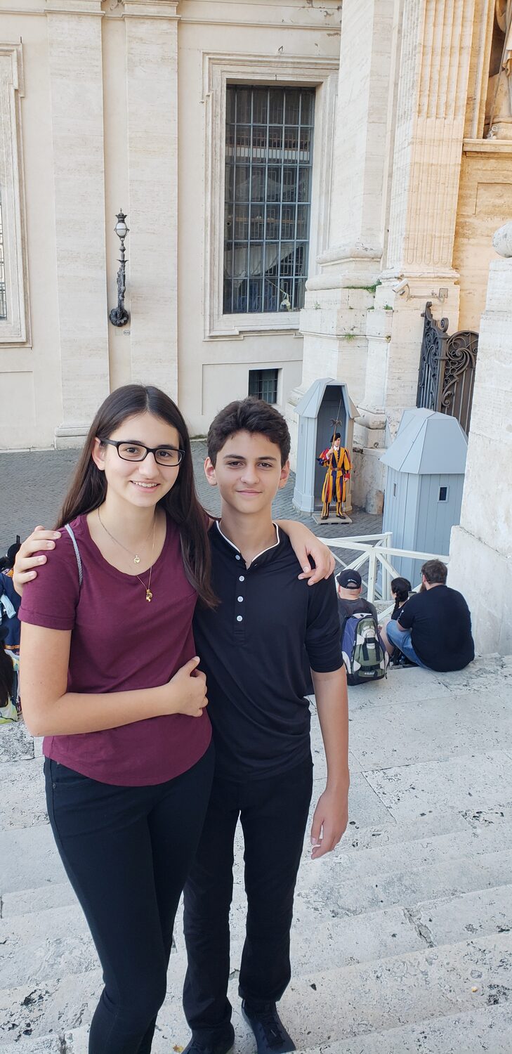 Maritza and Alex near the Vatican