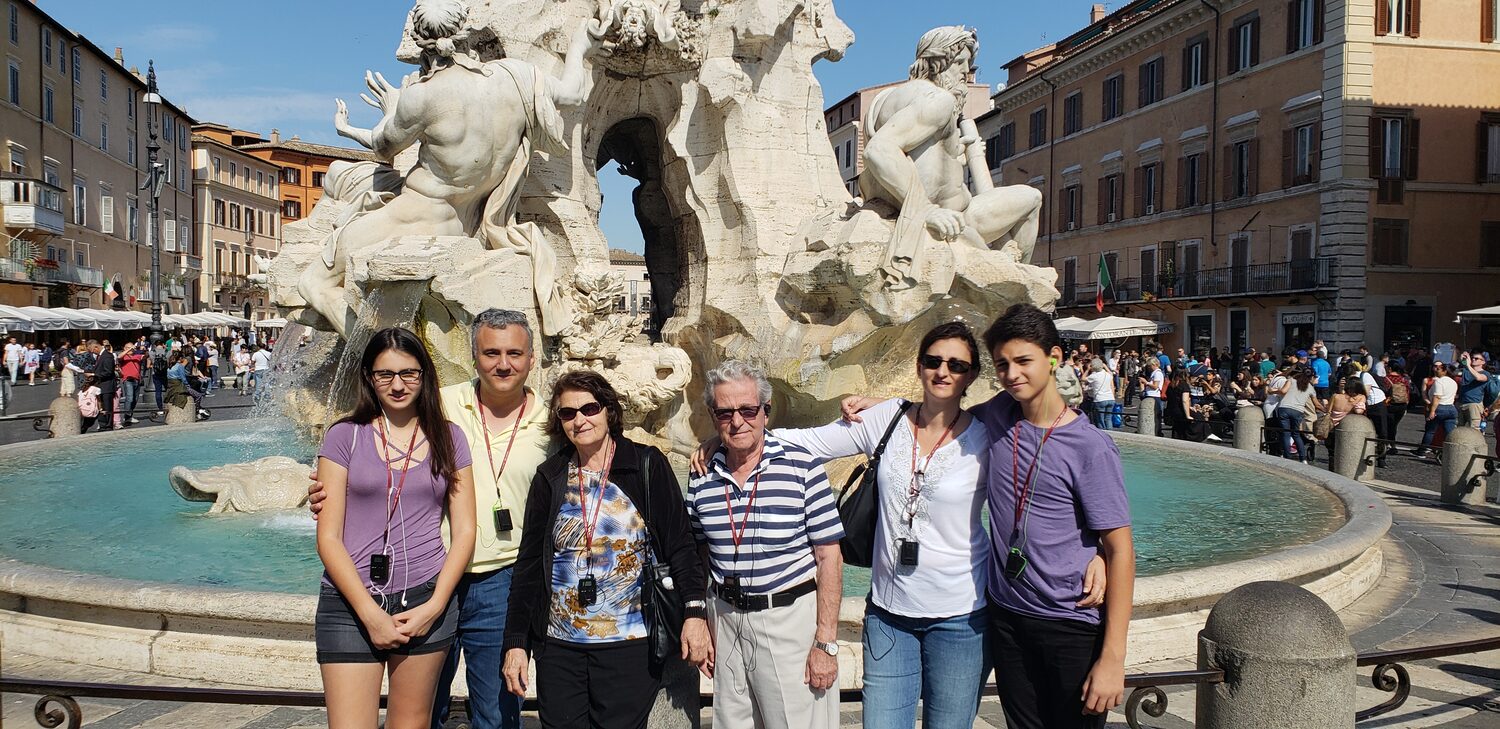 The family at Piazza Navona