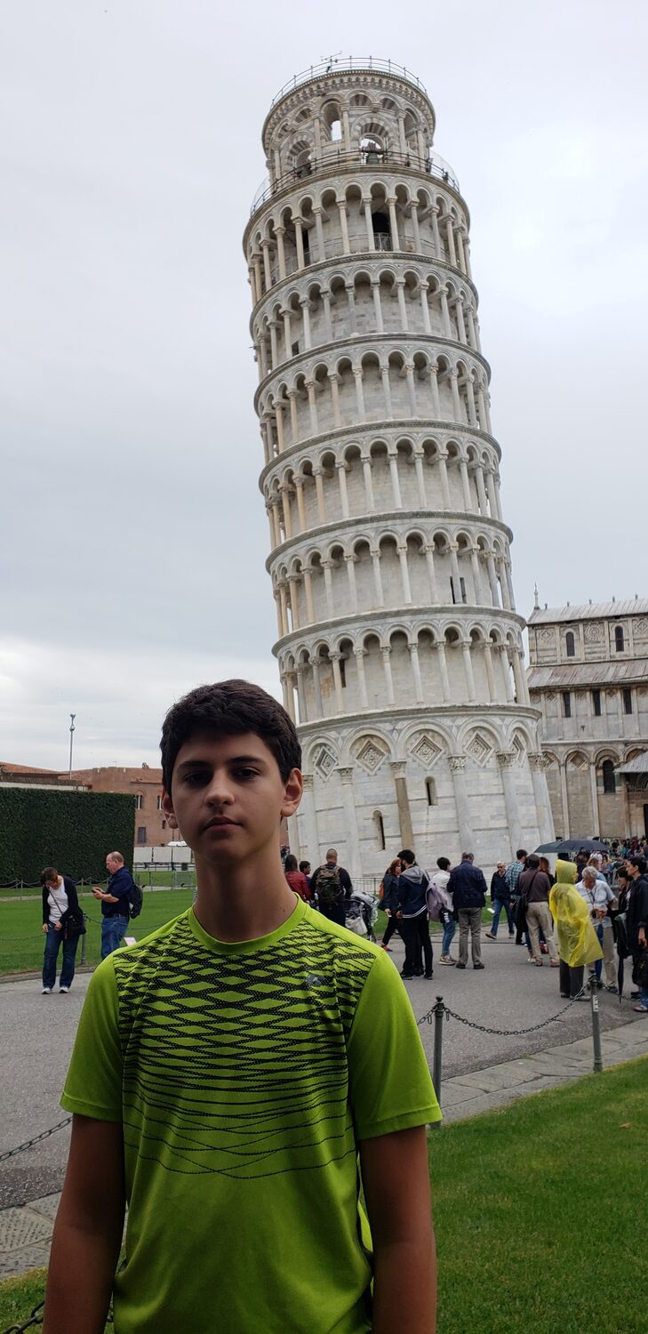Alex at Pisa