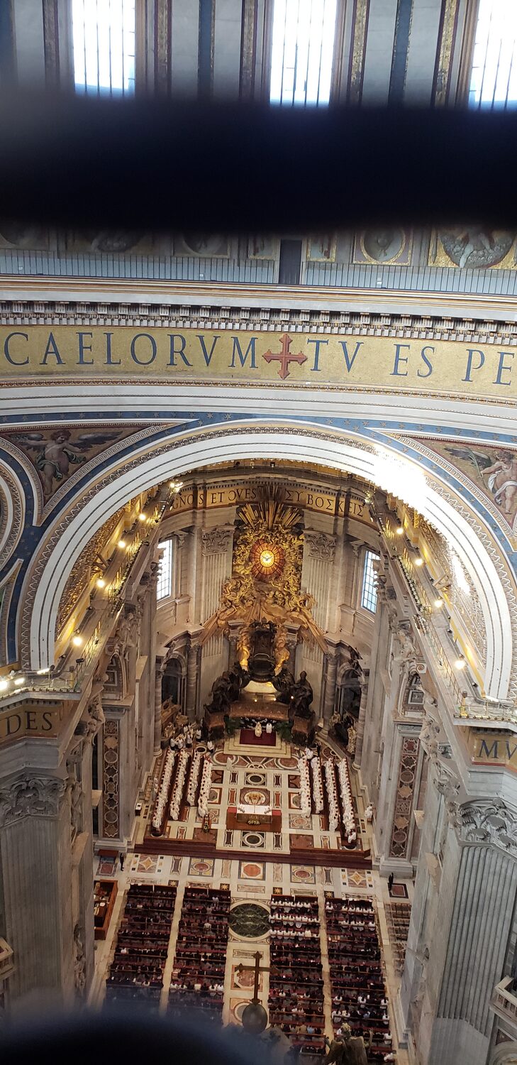 Inside St Peter's Basilica