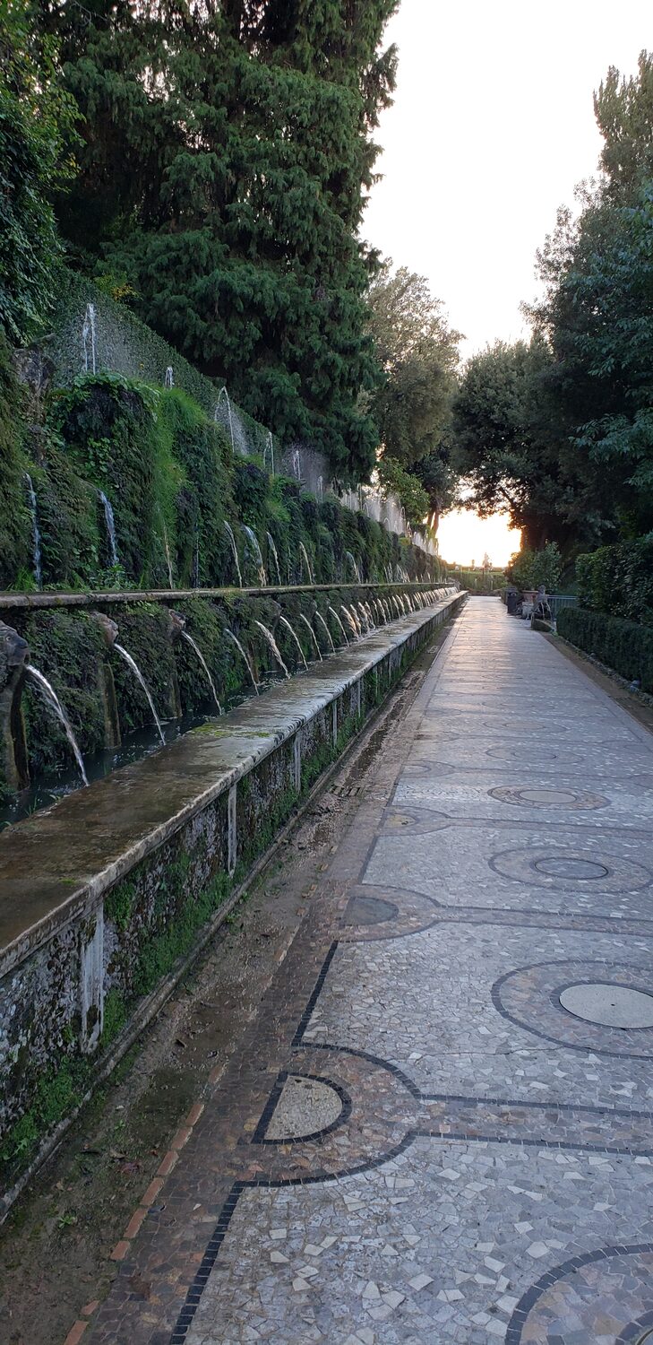 A cascade at Villa d'Este