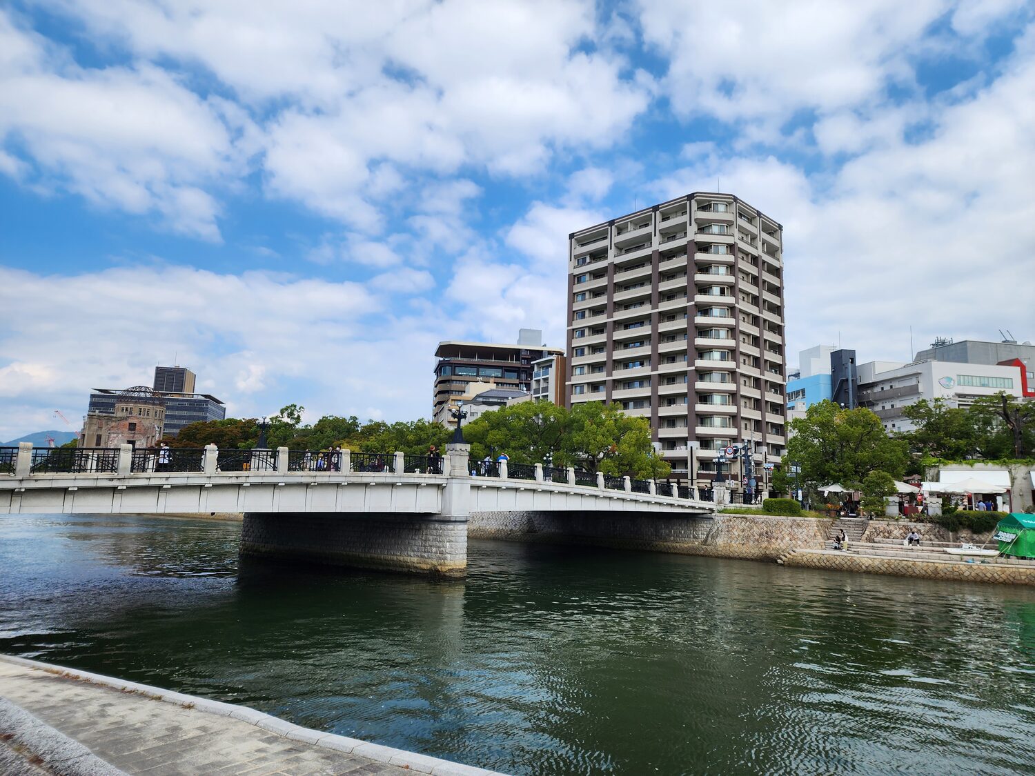 Modern Hiroshima on the river