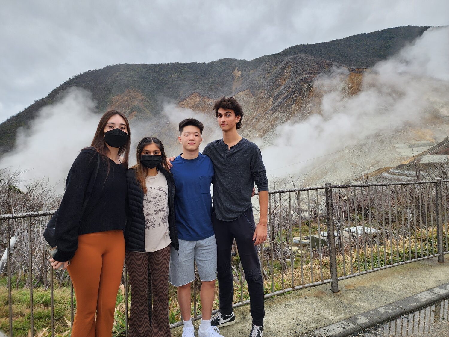 The volcanic valley at Ōwakudani