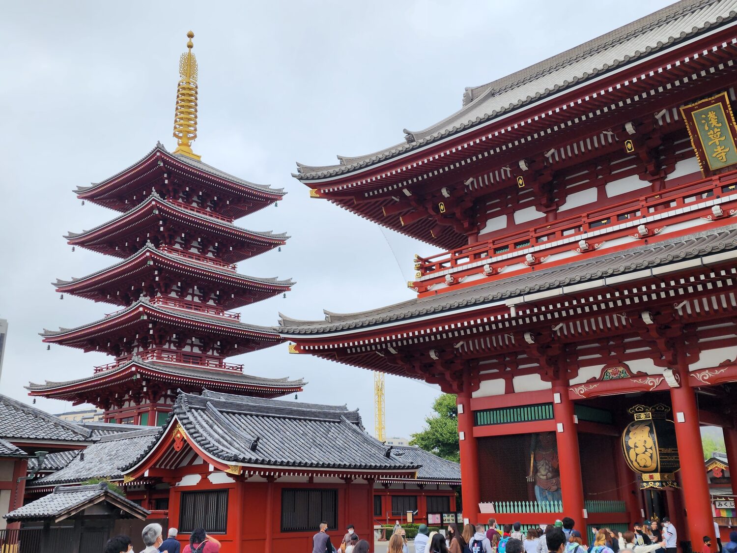 The five-storey pagoda at Sensō-ji