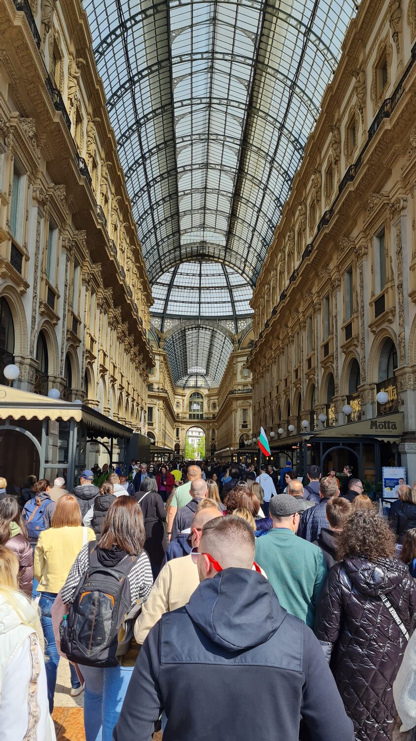 Inside the Galleria Vittorio Emanuele II