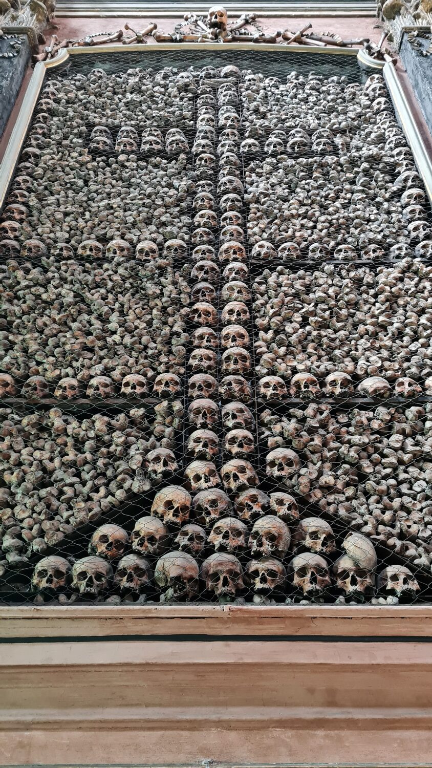The ossuary at San Bernardino alle Ossa