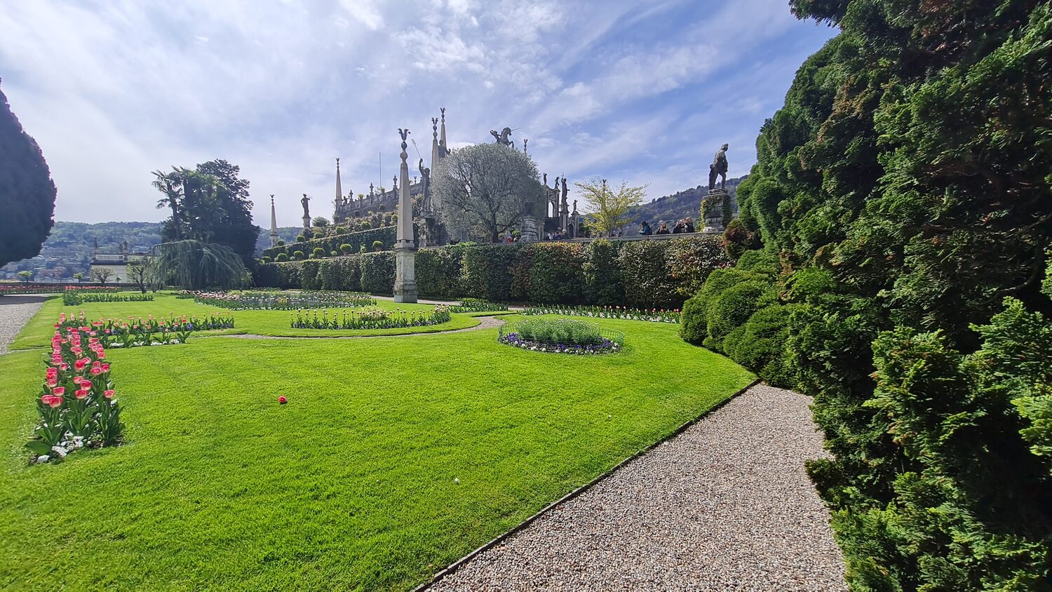 The terraced gardens of Isola Bella