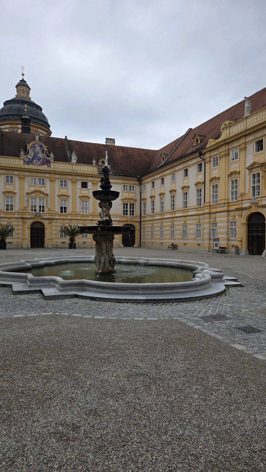 The courtyard at Melk Abbey