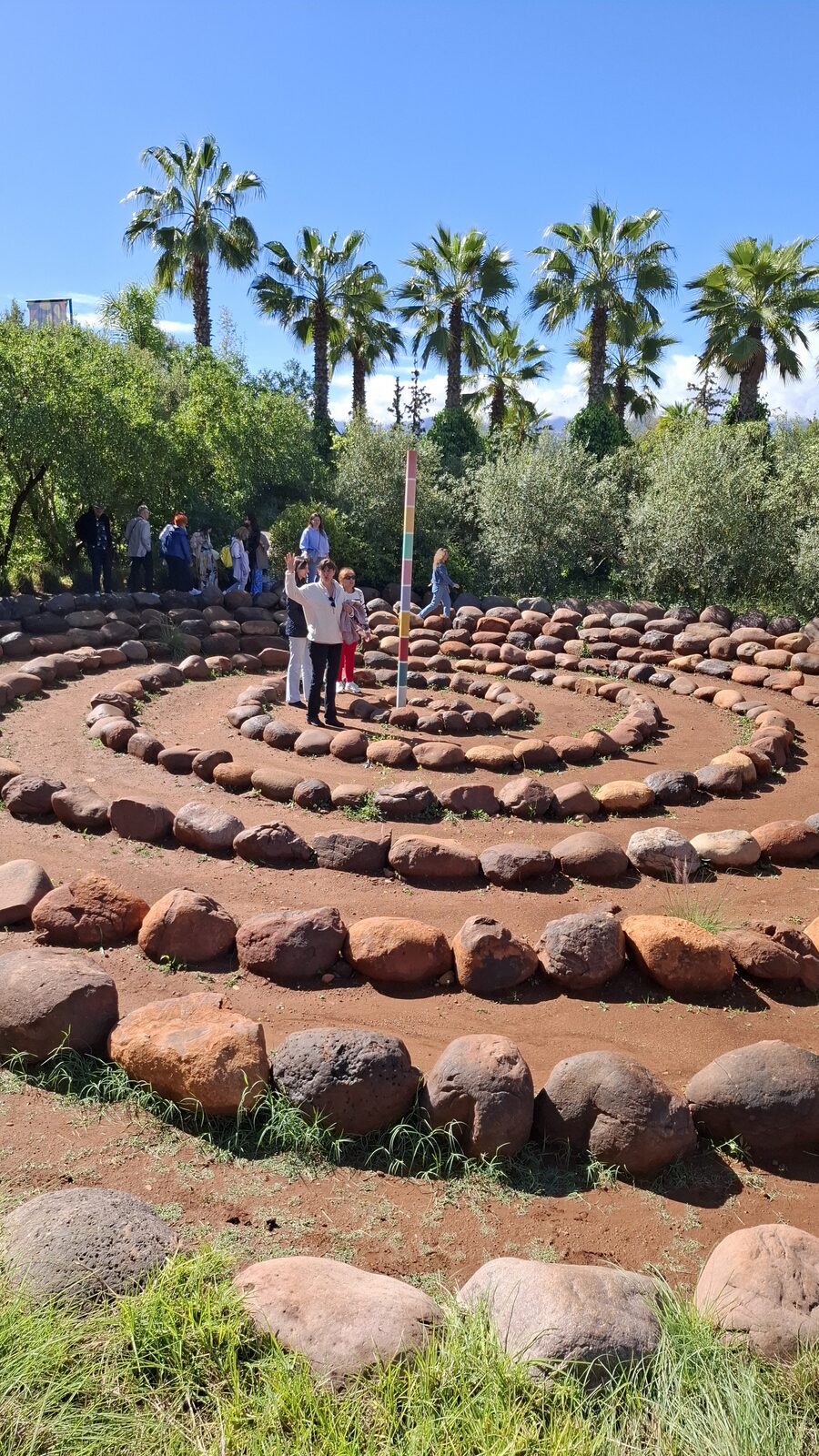 A stone labyrinth