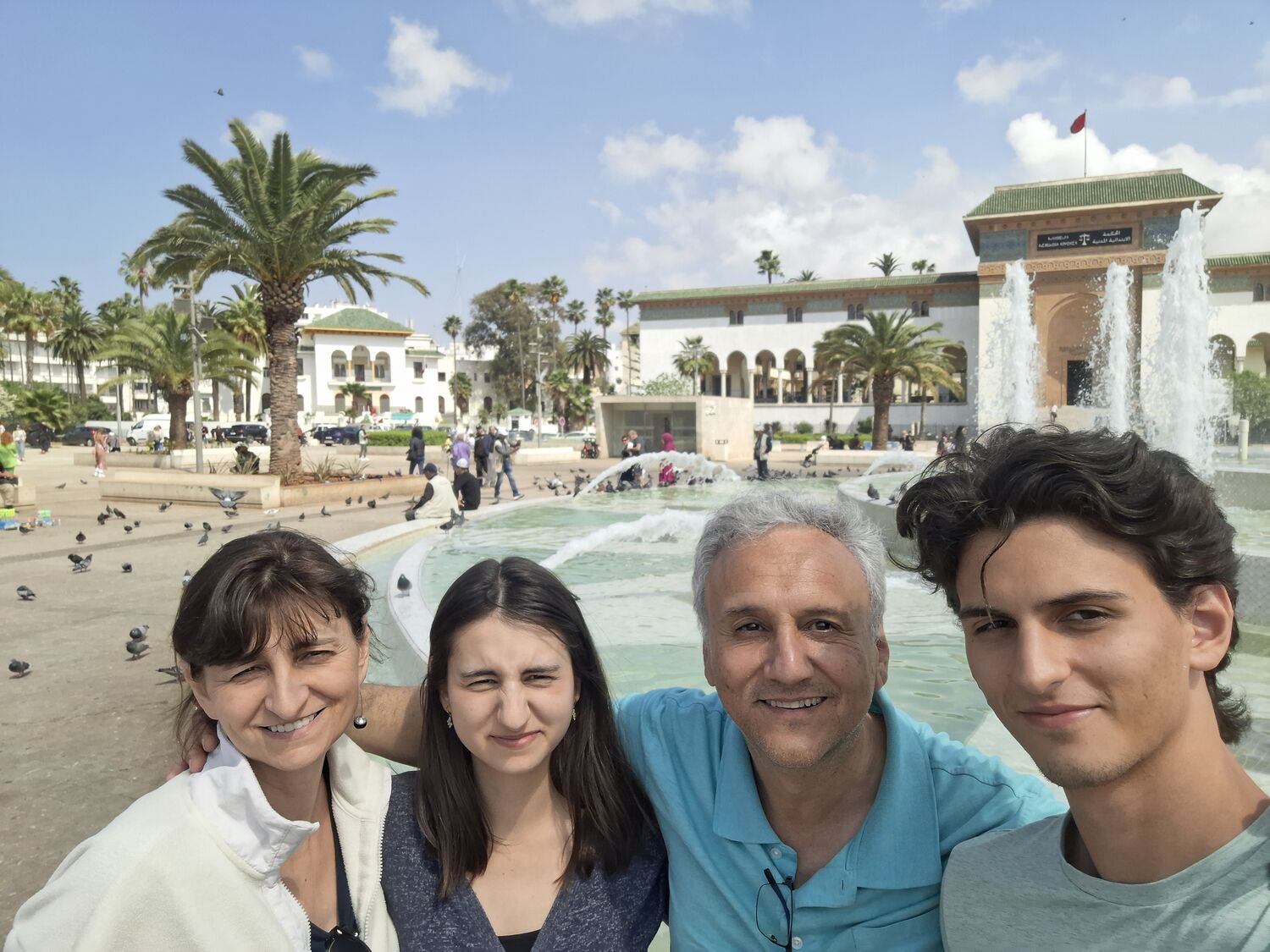 The family in the Arab League Park