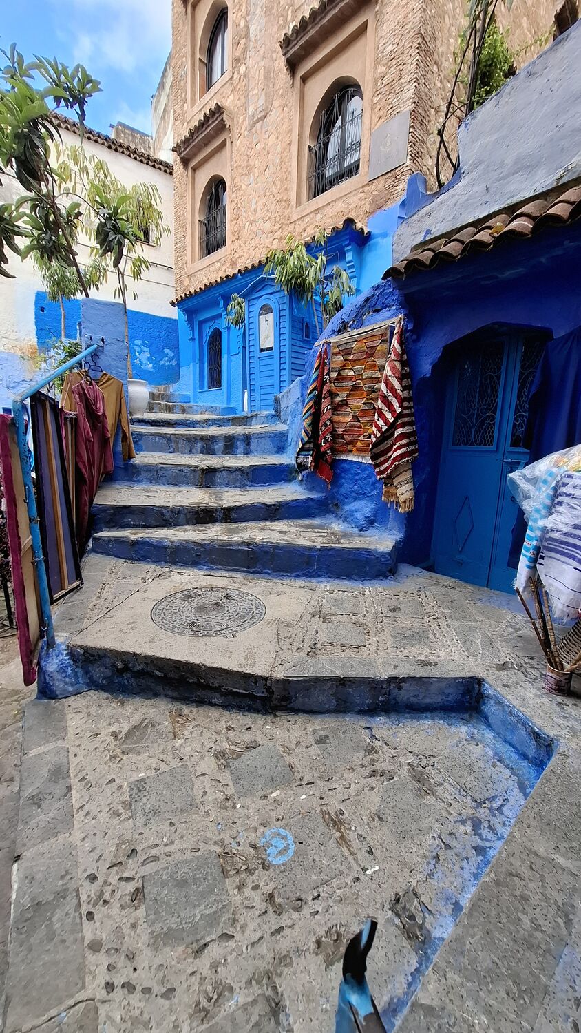 A blue alley