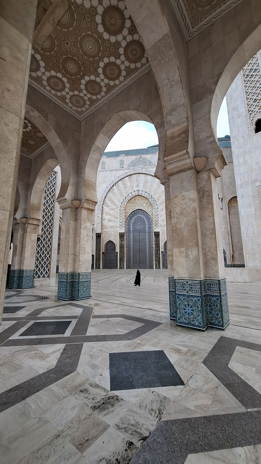The mosque courtyard