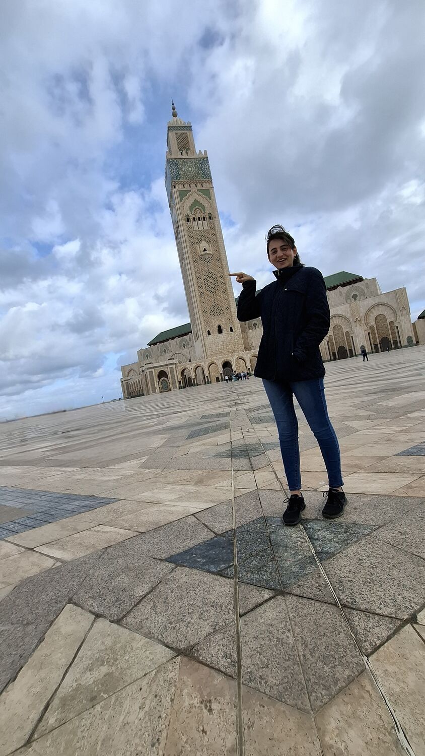 Maritza at the mosque