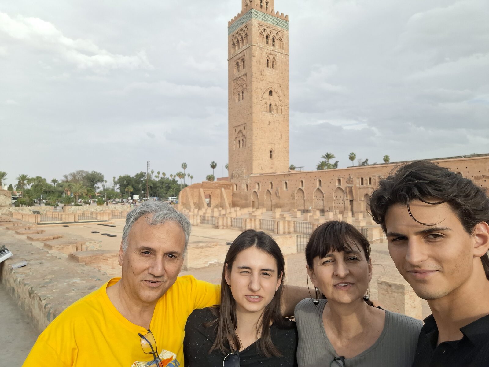 The four of us at the Koutoubia