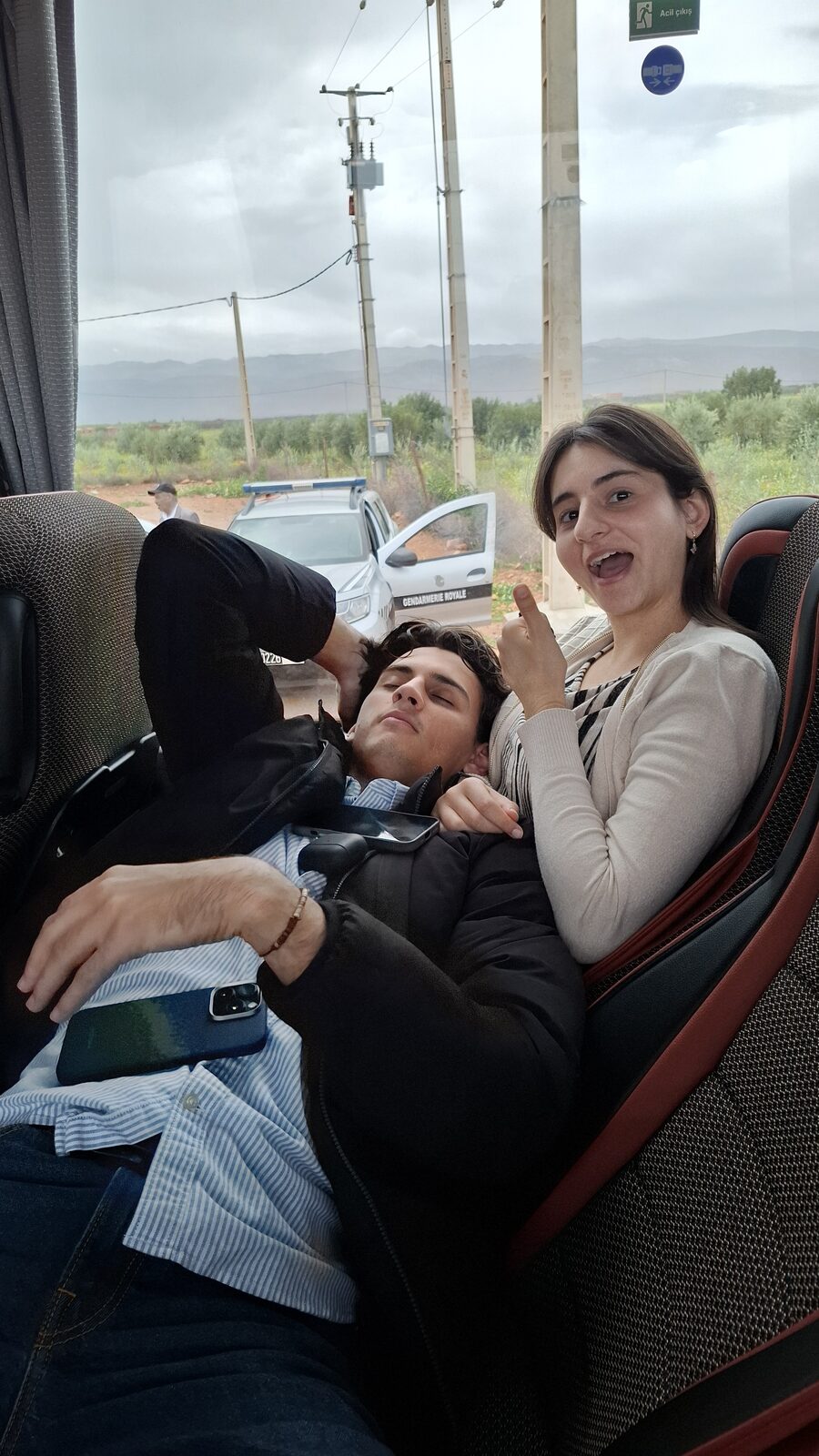 Maritza and Alex on the road