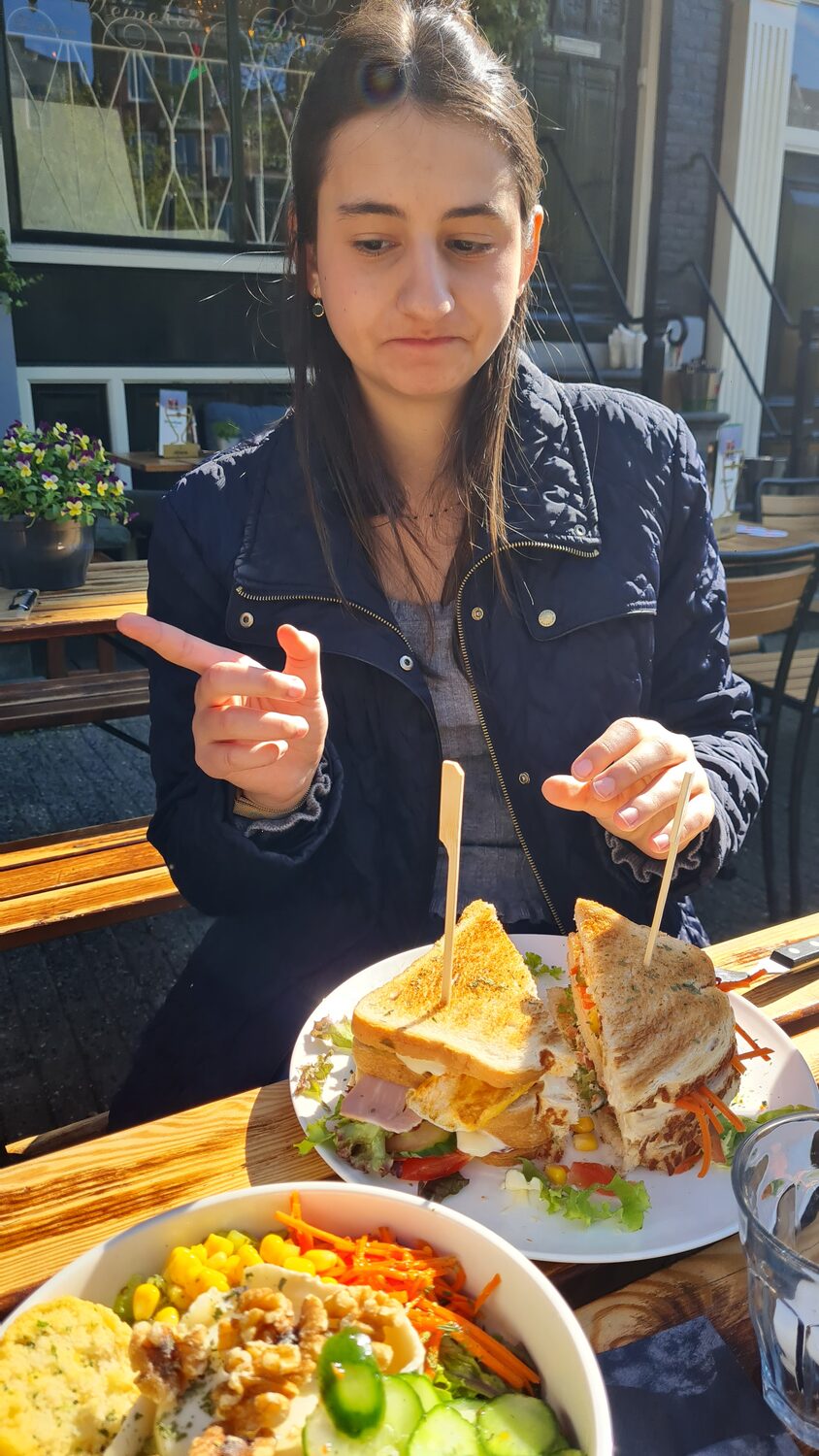 Maritza at lunch