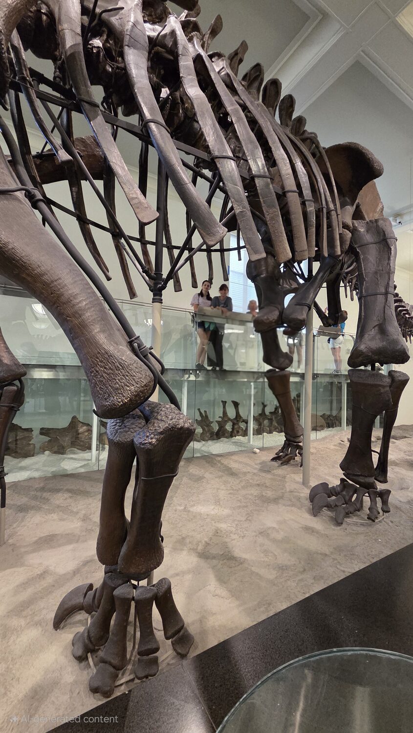 A sauropod skeleton at the Museum of Natural History