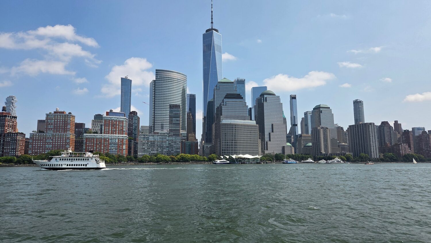 Lower Manhattan from the water