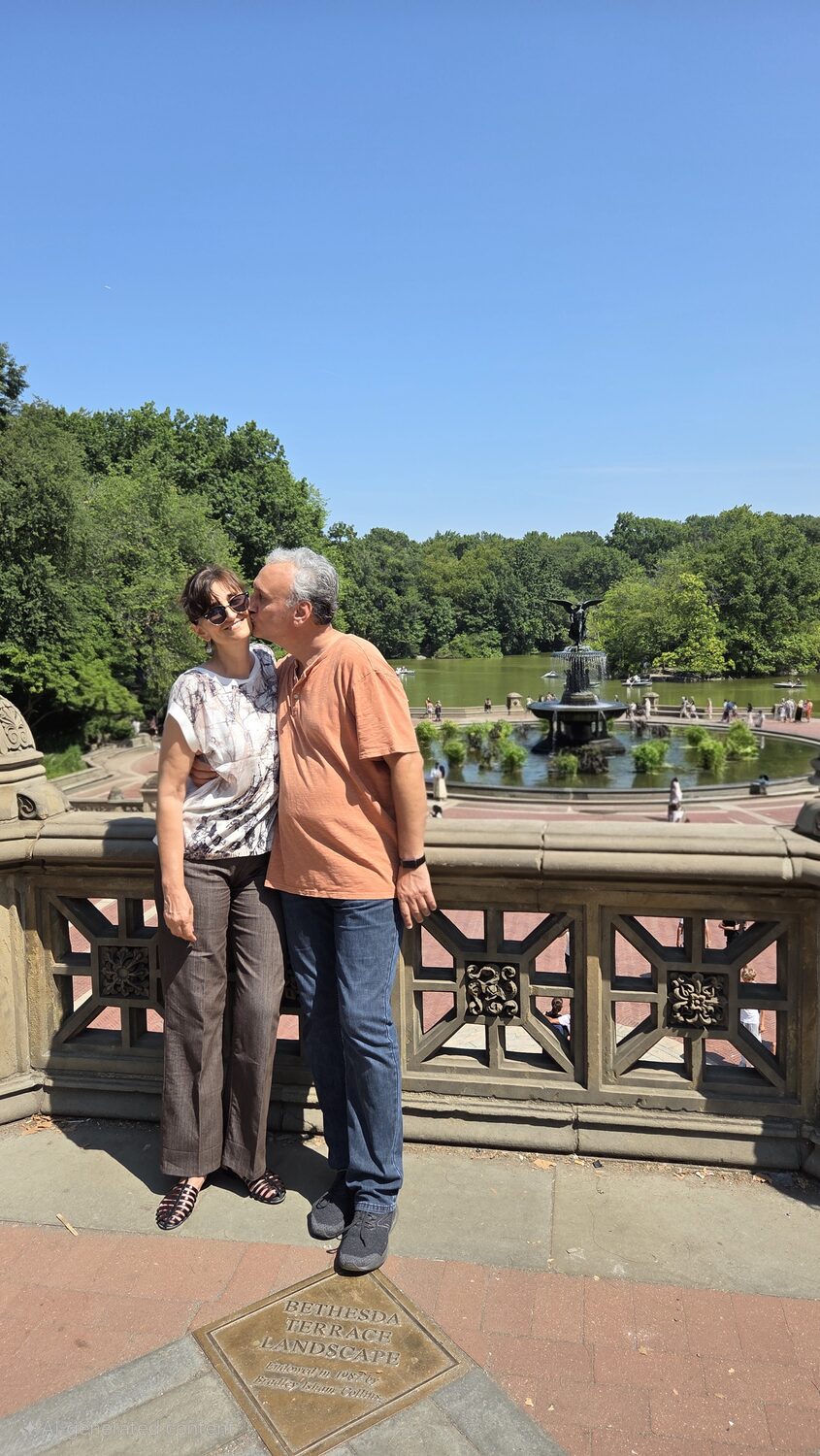 Plamen and Albena at Bethesda Terrace