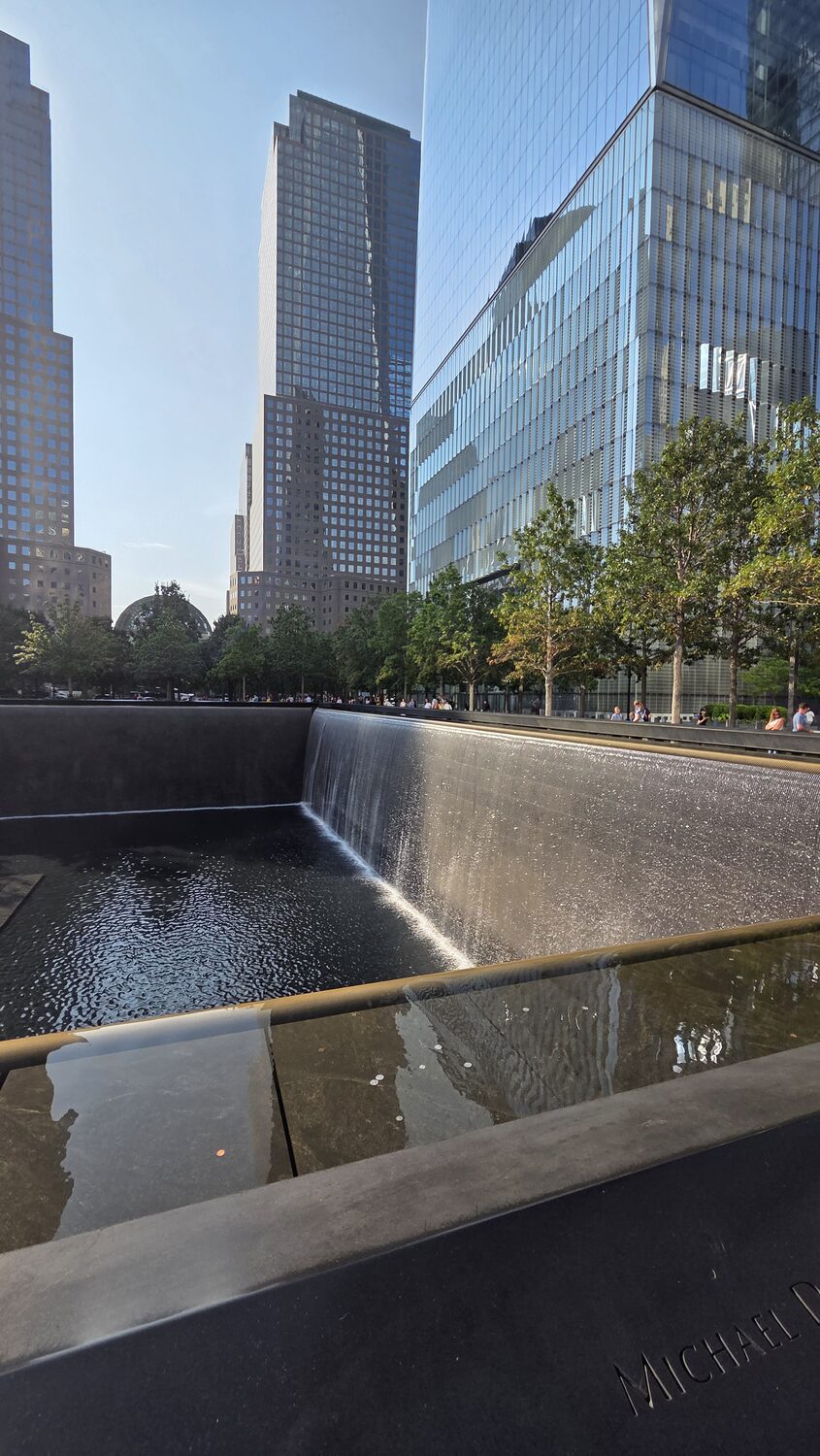 One of the 9/11 Memorial reflecting pools