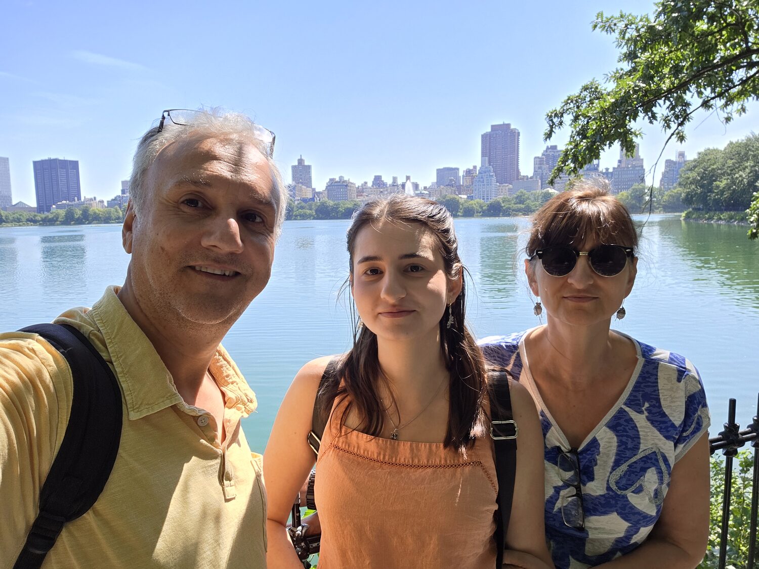 Plamen, Maritza and Albena at the reservoir