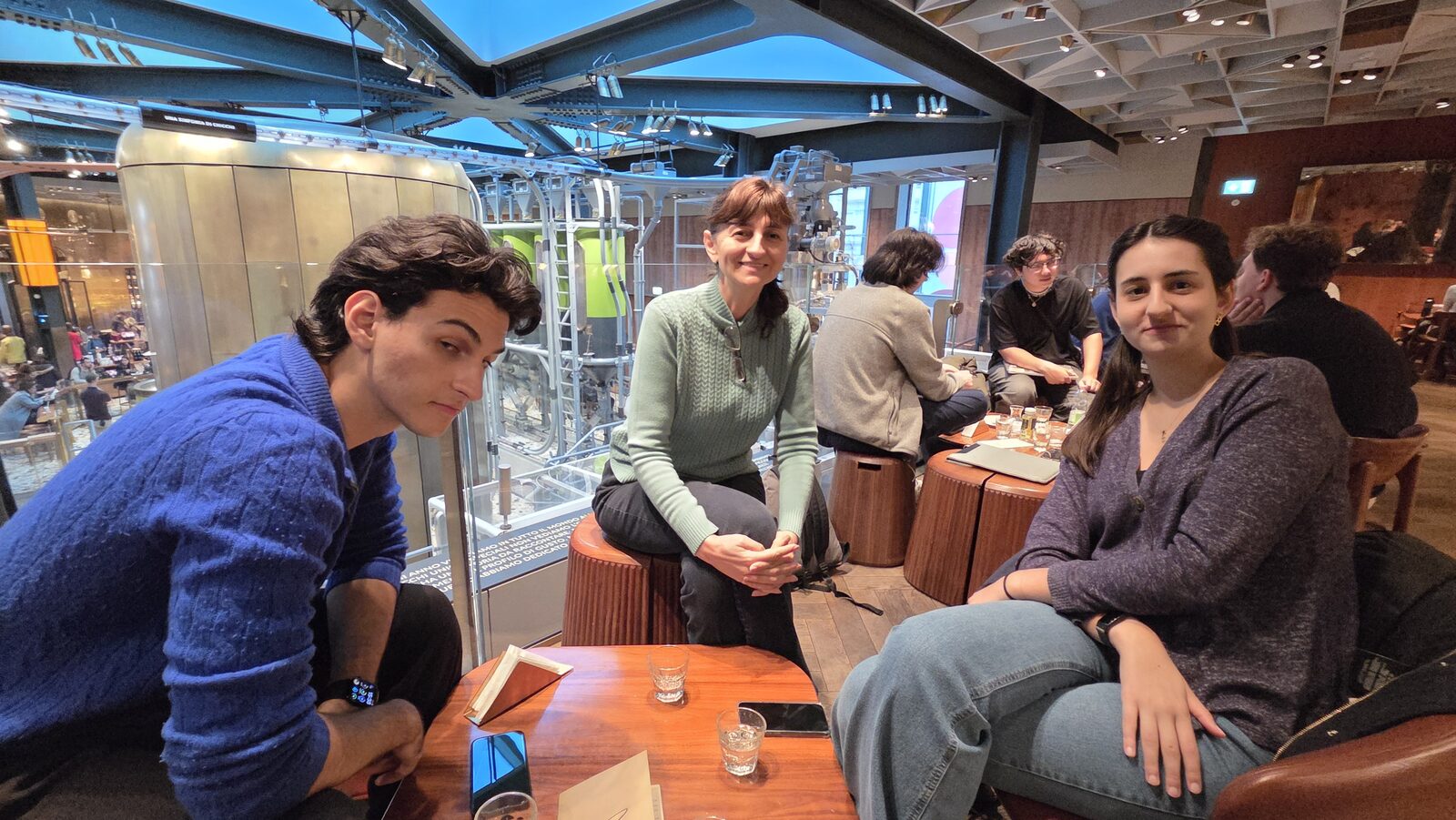 Around the table at the Roastery