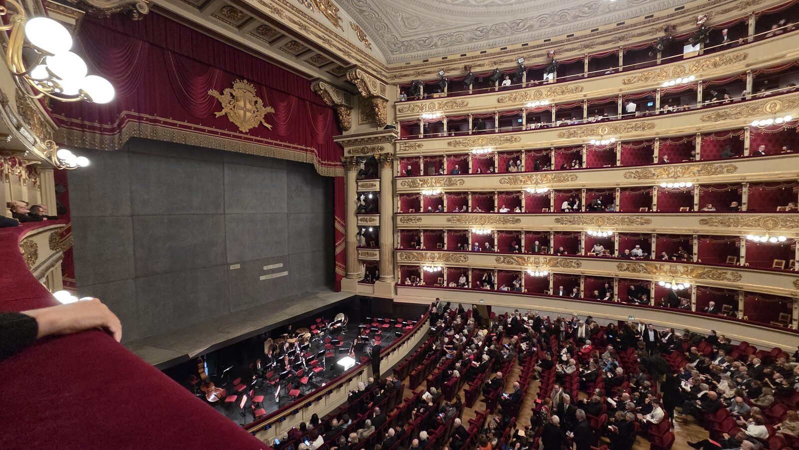The auditorium of Teatro alla Scala