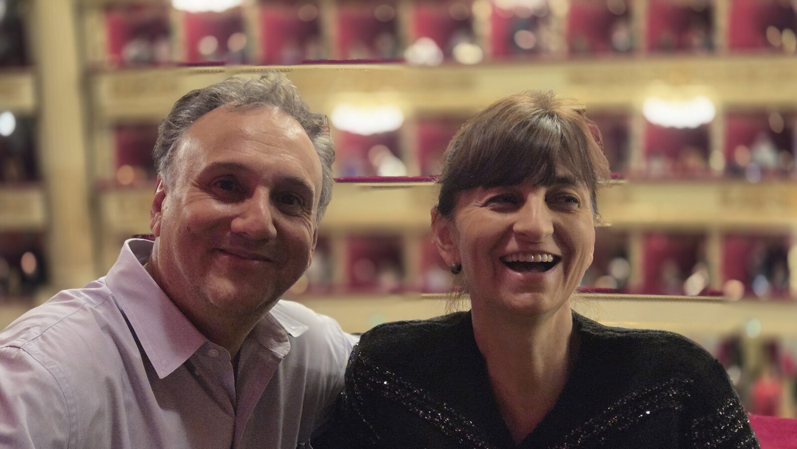 Plamen and Albena in their box at La Scala