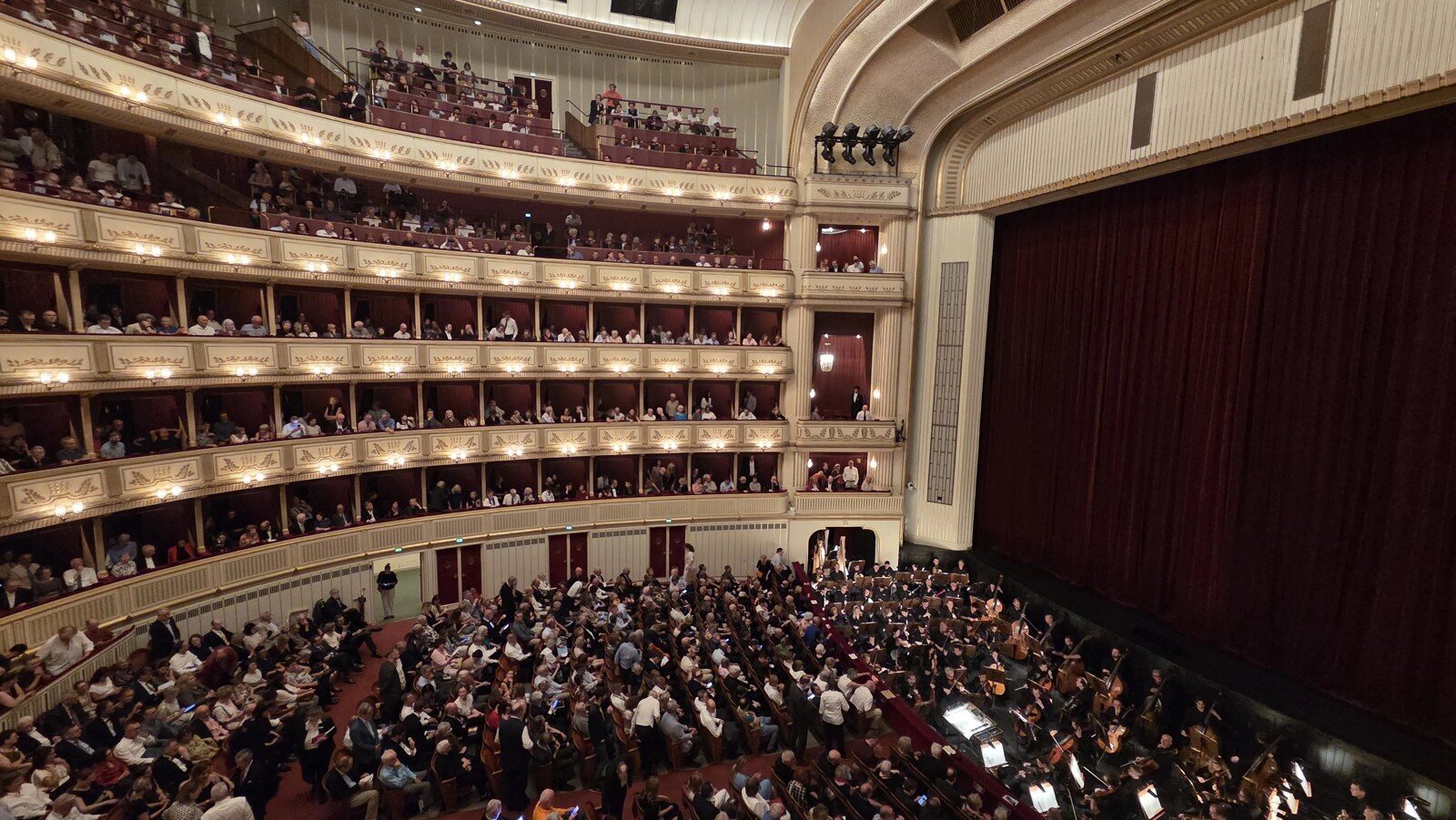 The Vienna State Opera auditorium