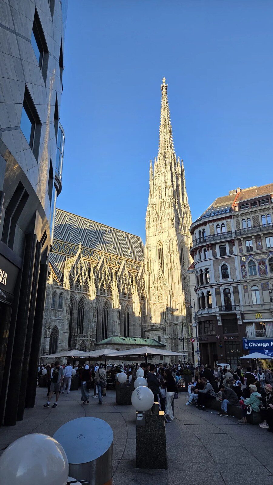 St. Stephen's spire at golden hour
