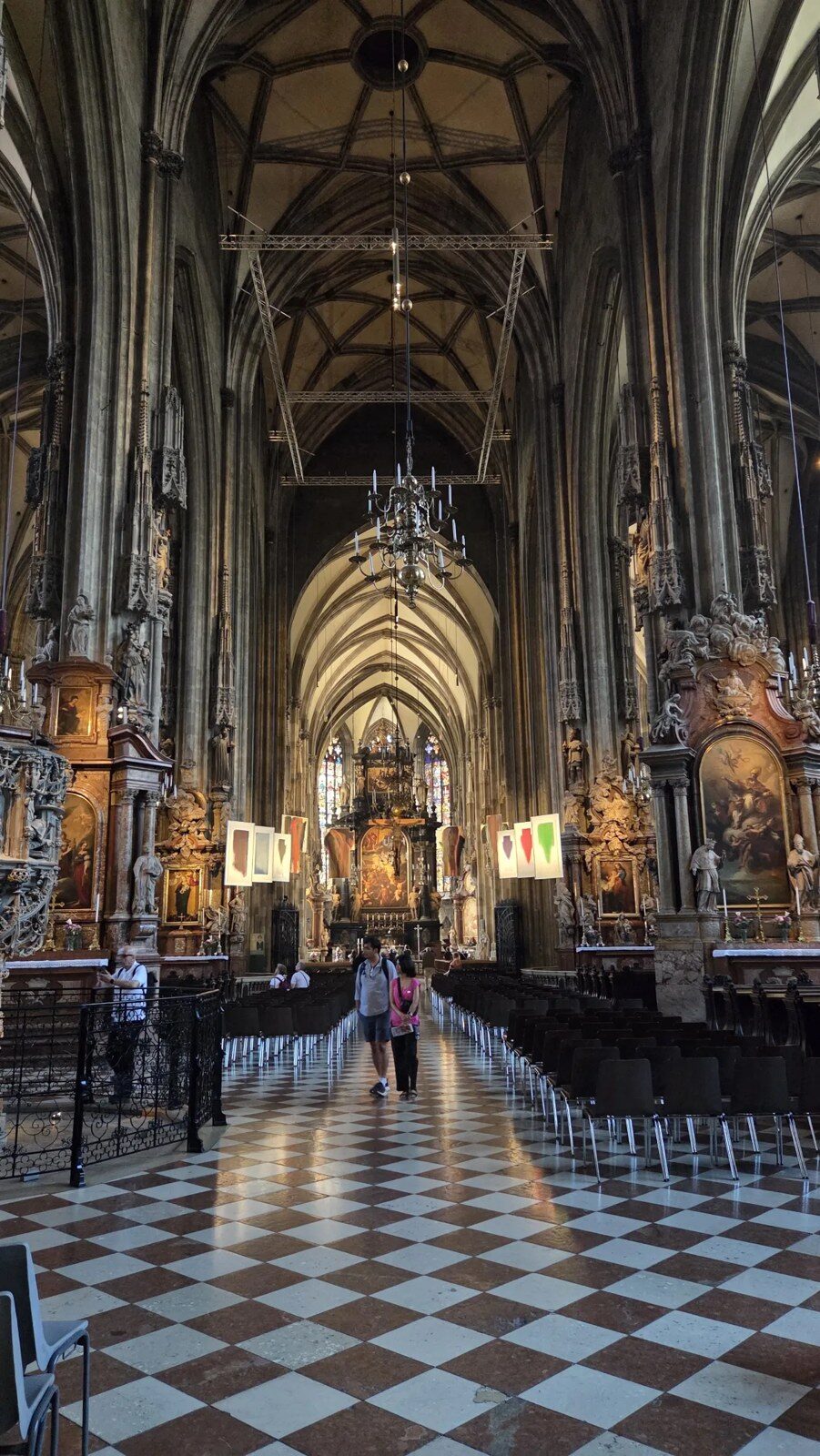 The Gothic nave of St. Stephen's Cathedral